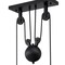 Westinghouse Pendant 60W 3Fixture Pulley Iron Hill 12In, Matte Black Shade 6129400 - alternate 5